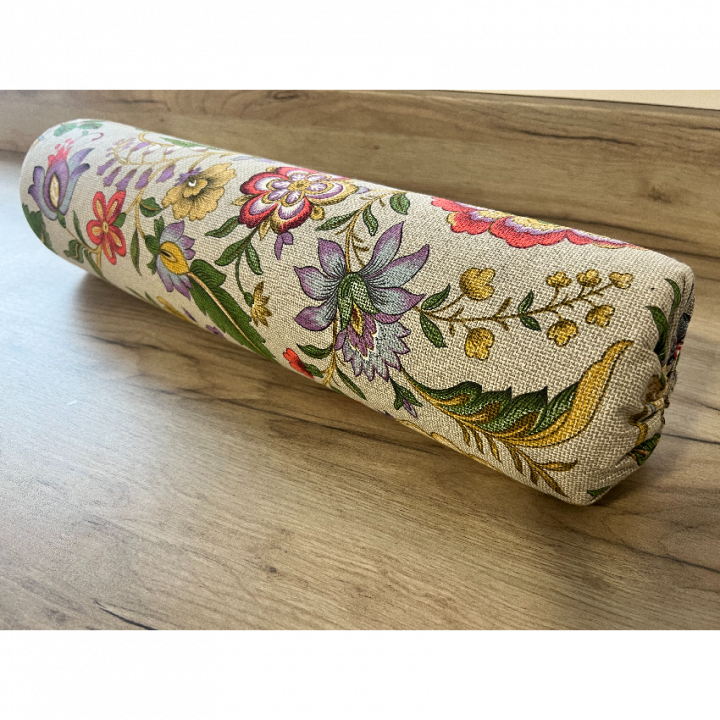 Rodillo para piernas y cabeza, con adornos florales