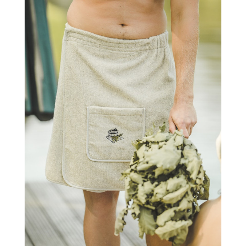 Delantal de sauna para hombre