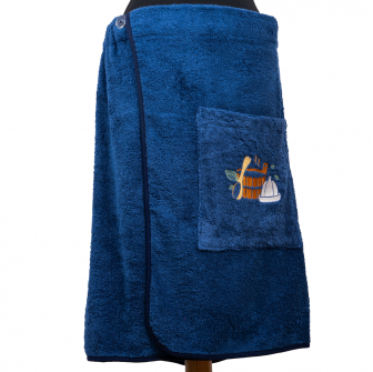 Delantal de sauna para hombre - GRIS