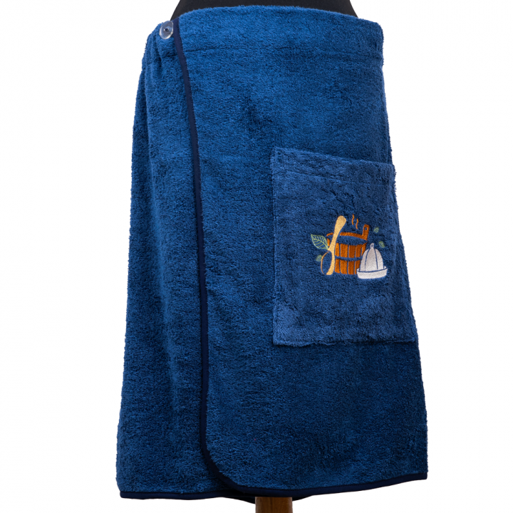 Delantal de sauna para hombre - GRIS