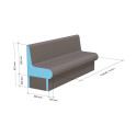 Asiento para sauna de vapor WEDI 1000mm - 1