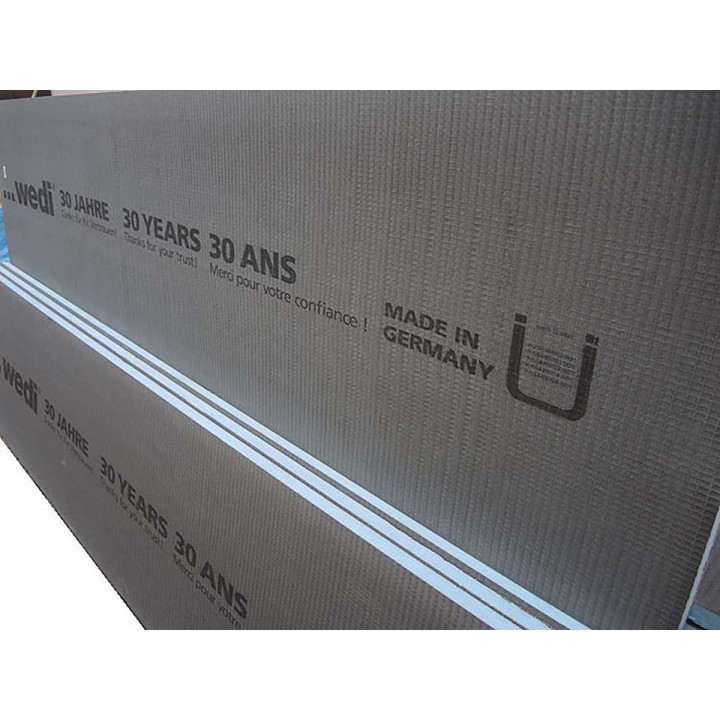 Panel de construcción flexible WEDI, 20/30 mm de espesor