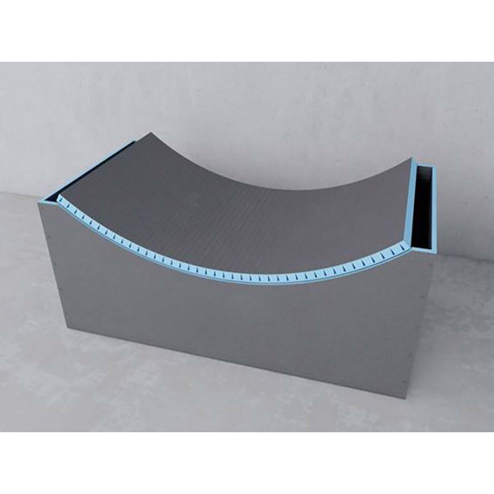 Tablero de construcción flexible WEDI, curvado longitudinalmente