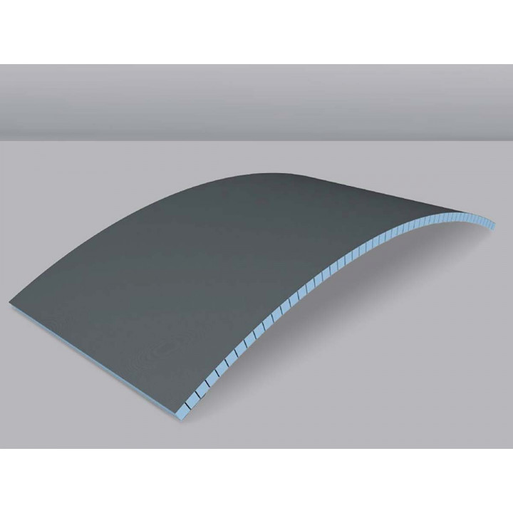 Tablero de construcción flexible WEDI, curvado longitudinalmente
