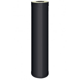Extensión de chimenea de acero HARVIA 1 m, negro