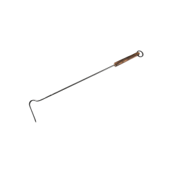 Atizador de chimenea con mango de madera 620 mm 