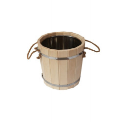 Cubo para sauna con inserto de acero inoxidable, 15 l  Cubo para sauna con inserto de acero inoxidable, 15 l