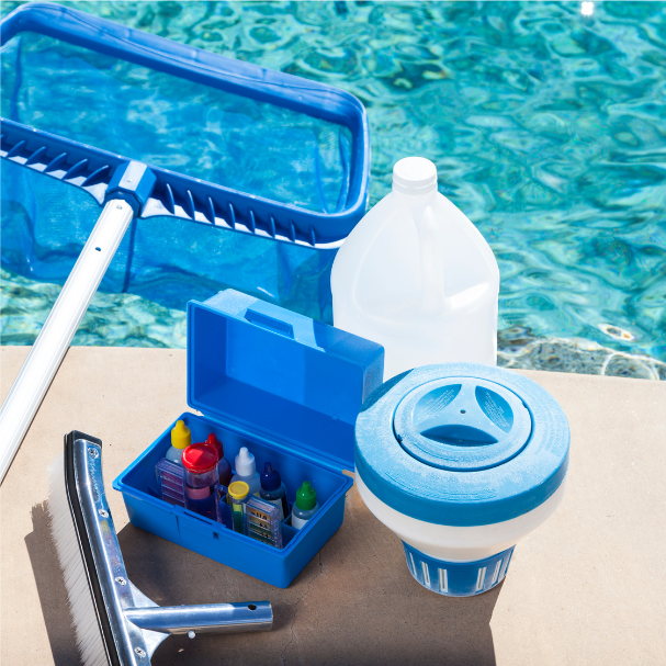 Productos químicos y de limpieza para piscinas