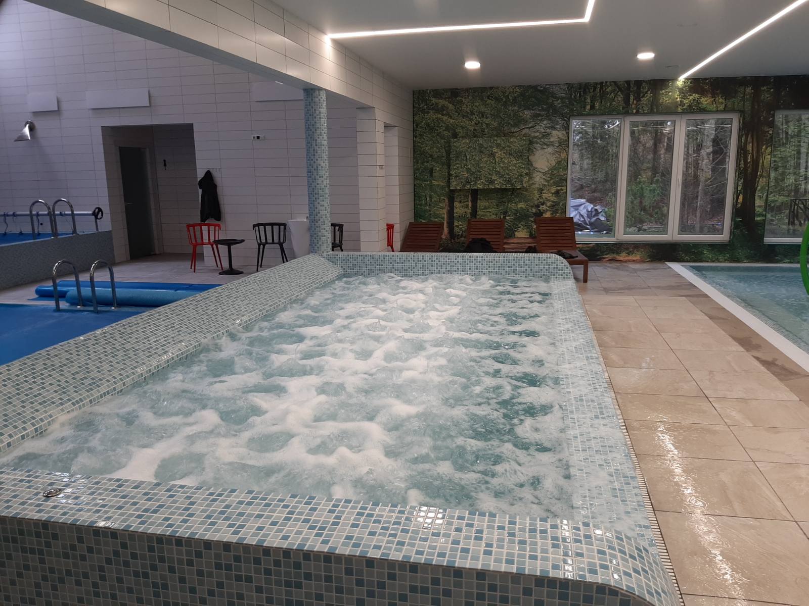 Piscinas y saunas en la granja "Po ąžuolais"