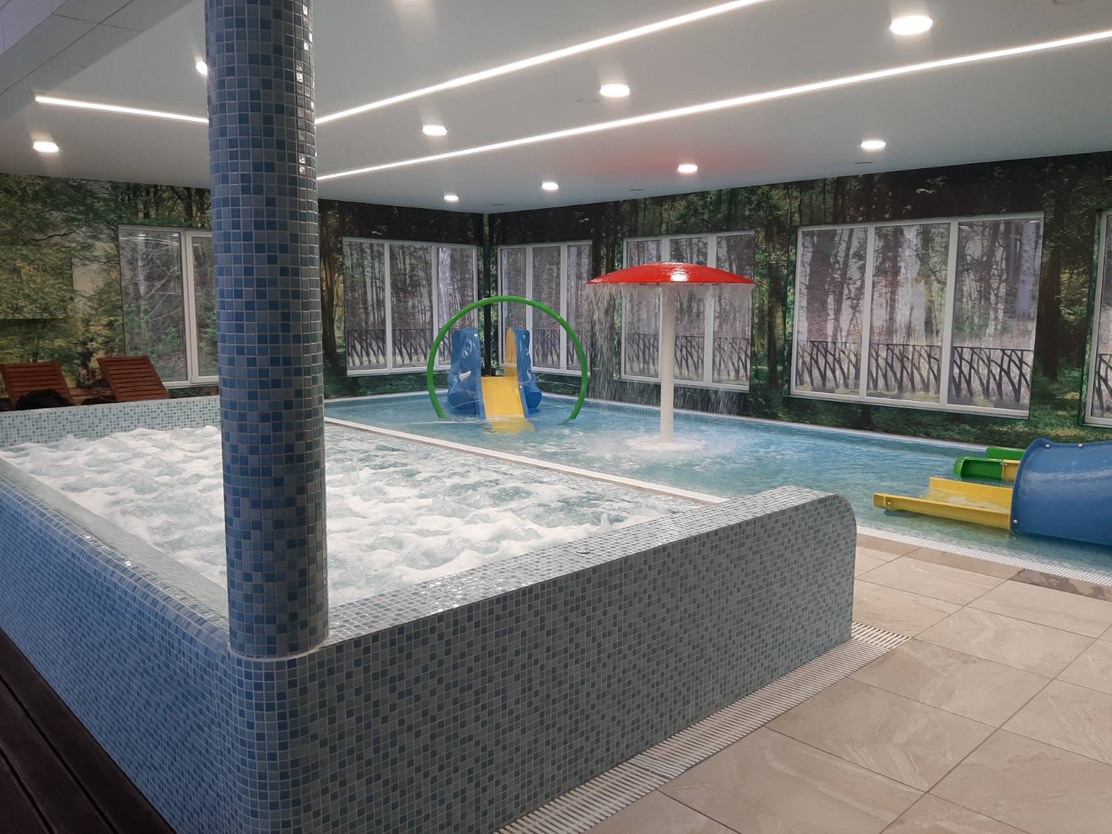 Piscinas y saunas en la granja "Po ąžuolais"